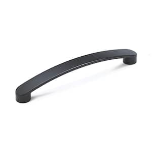Monterey Collection 6 5/16 in. (160 mm) Matte Black Modern Cabinet Arch Pull