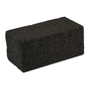 4 in. x 8 in. x 3.5 in. Charcoal Colored Grill Brick Sponge Pad (12/Carton)