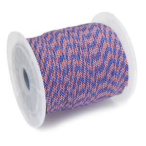 5/32 in. x 400 ft. Nylon Paracord 550 Rope - Type III Mil-Spec 7-Strand Utility Survival Parachute Cord, Patriot