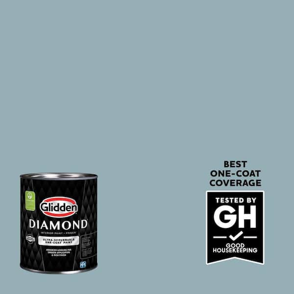 Glidden Diamond 1 qt. PPG1149-4 Mountain Stream Flat Interior Paint with Primer