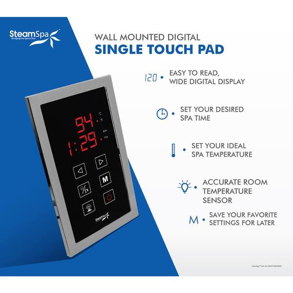Indulgence Touch Panel Control Kit in Brushed Nickel