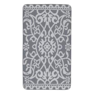 Silver 20 in. x 34 in. Royal Crest Prestige Anti Fatigue Kitchen Mat