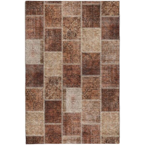 Dream Shag Premium Machine Washable Abstract ADS772 Paprika 10 ft. x 14 ft. Area Rug