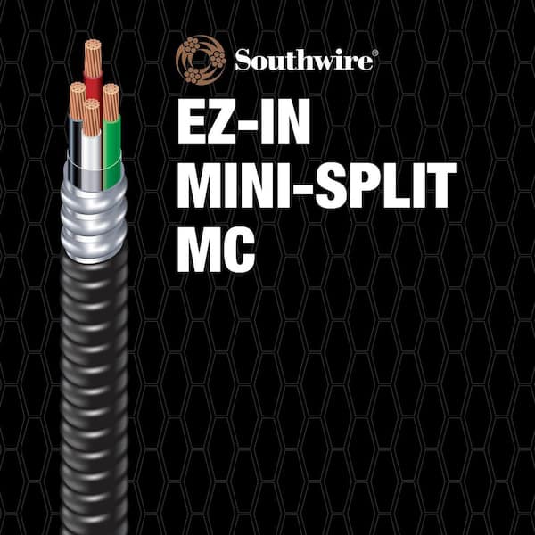 250' 10/4 Solid MC Copper Metal Clad Cable Aluminum Armored With Ground