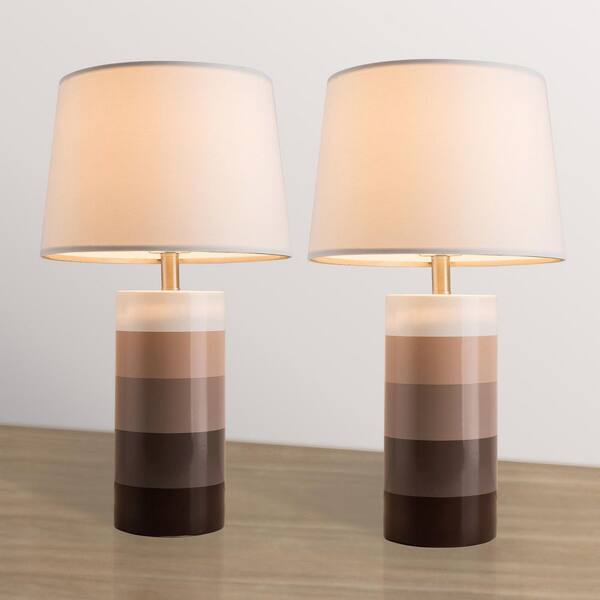 Simpol Home Modern Table Lamps Set of 2, Transitional Table Lamp for