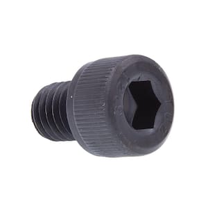 M8-1.25 x 10 mm Black Oxide Coated Steel Class 12.9 Metric Internal Hex Socket Head (Allen) Drive Set Screws (10-Pack)