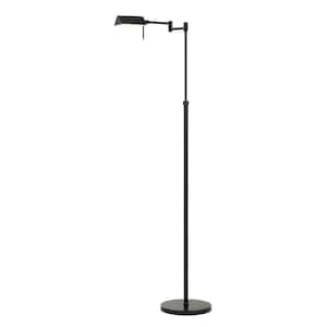 61 in. Bronze Adjustable Swing Arm Floor Lamp