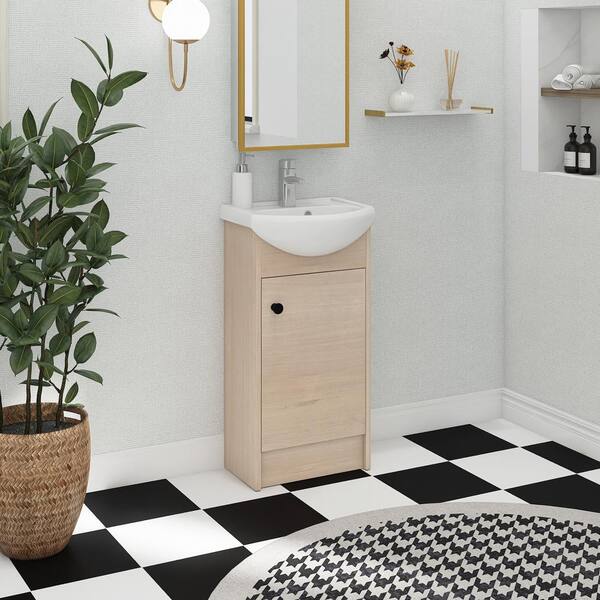 アクセサリー Independent -Red Stone- Designed by HYDE Staykiwi 18 in. W x 15 in. D x 35 in. H Single Sink Freestanding