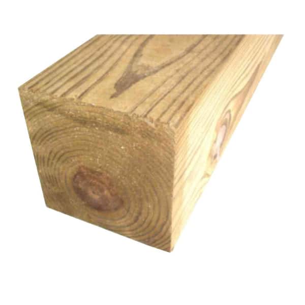 Unbranded 4 in. x 4 in. x 6 ft. #2 Pine Pressure-Treated Timber