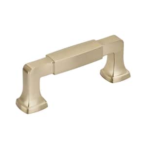 Stature 3 in. (76 mm) Golden Champagne Cabinet Drawer Pull