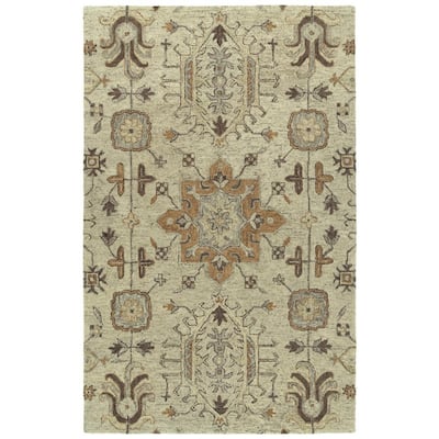 5-Feet 6-Inch by 8-Feet 6-Inch Surya Hand Knotted Traditional Area Rug 