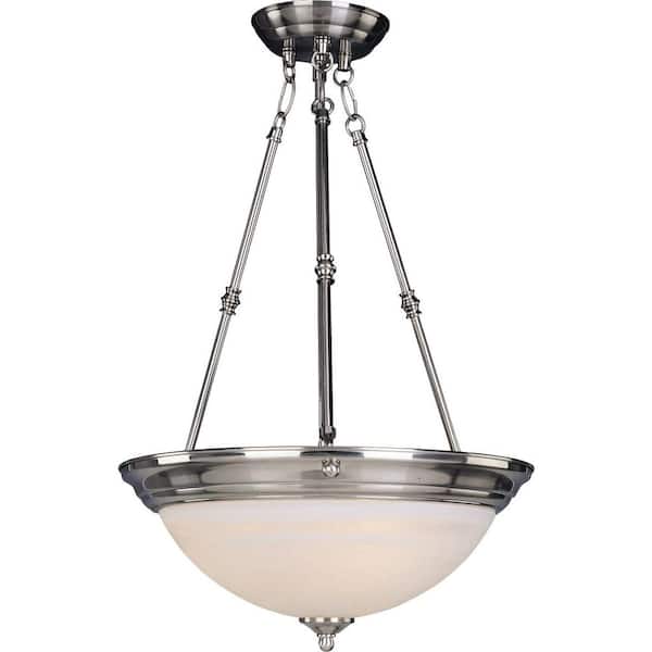 Maxim Lighting Essentials 3-Light Satin Nickel Pendant