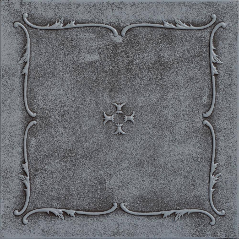 Spring Buds Moss Gray 1.6 ft. x 1.6 ft. Decorative Foam Glue Up Ceiling Tile (21.6 sq. ft. /case) price history on PriceWatchPro
