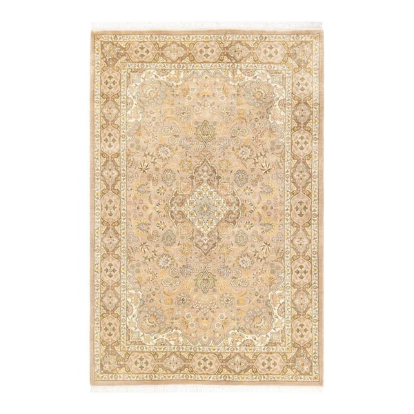 Solo Rugs Mogul One-of-a-Kind Traditional Ivory 4 ft. 2 in. x 6 ft. 4 in. Oriental Area Rug
