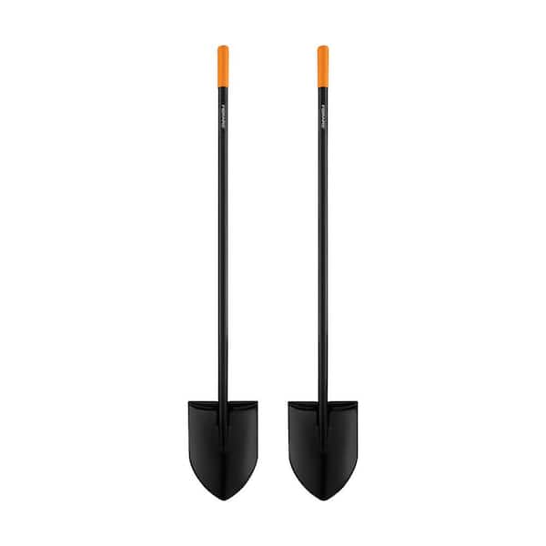 57 in. Carbon Steel Handle Digging Shovel (2-Pack)