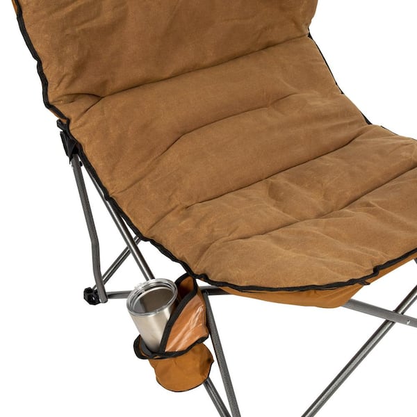 Camp&Go Jumbo Padded Club Camp Chair, Waxed Canvas