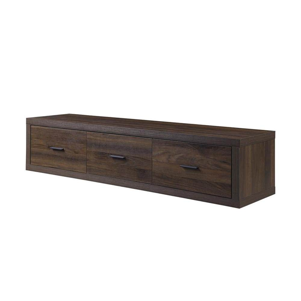 Acme Furniture Harel 15 in. Brown TV Stand 3 Storage Drawers Fits TV's up  to 60 in. LV00444 - The Home Depot