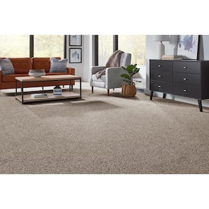 Lanwick  - Rocky Ridge - Gray 19 oz. Polyester Pattern Installed Carpet