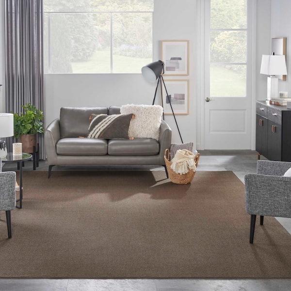 Terrain Taupe Custom Area Rug with Pad