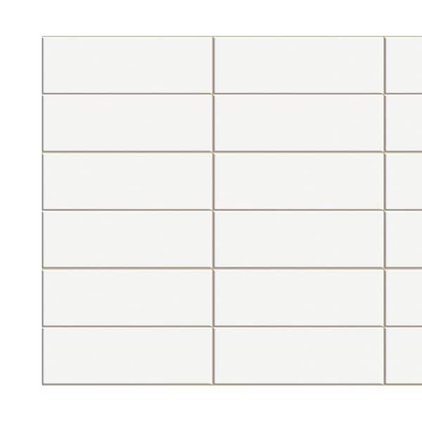 3D Falkirk Retro III 38 in. x 19 in. Beige Faux Tile PVC Decorative Wall Paneling (10-Pack)