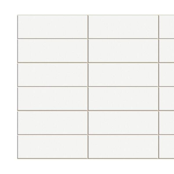 Dundee Deco 3D Falkirk Retro III 38 in. x 19 in. Beige Faux Tile PVC Decorative Wall Paneling (5-Pack)