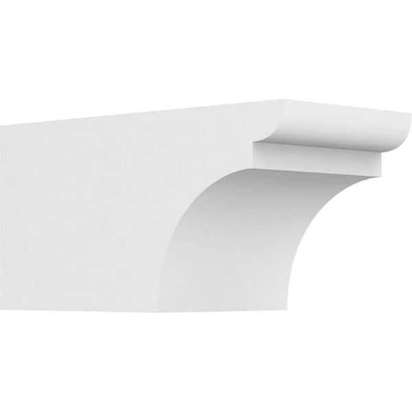 Ekena Millwork 6 in. x 6 in. x 12 in. Yorktown PVC Rafter Tail Brace