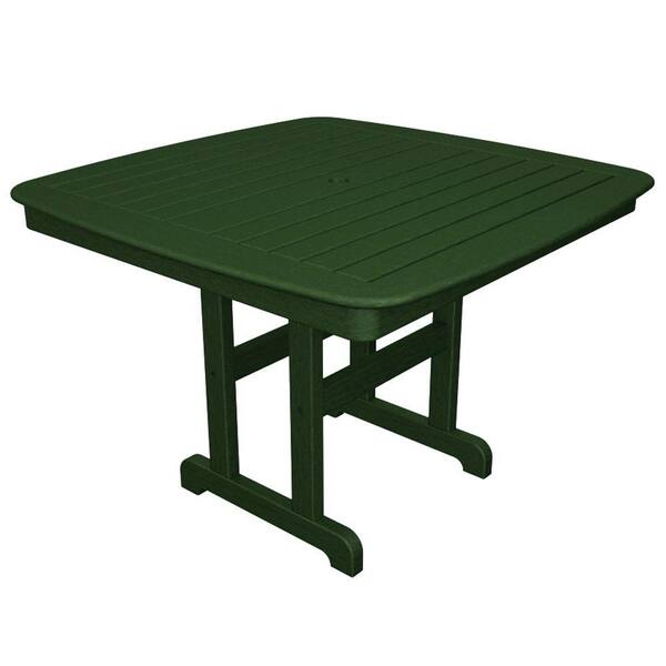 Trex Outdoor Furniture Yacht Club 44 in. Rainforest Canopy Patio Dining Table