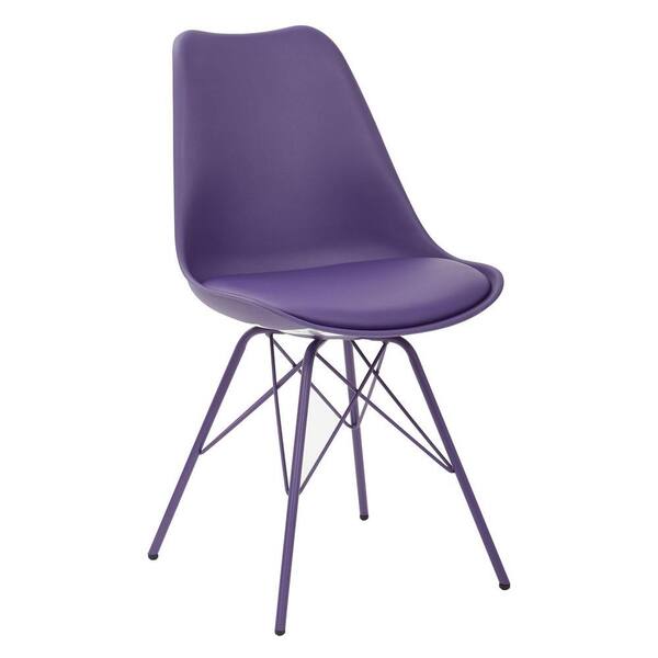 OSP Home Furnishings Emerson Purple Student Side Chair