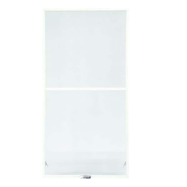 35-7/8 in. x 54-27/32 in. 200 and 400 Series White Aluminum Double-Hung TruScene Window Screen