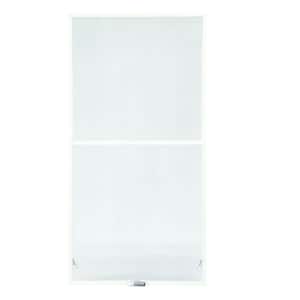 35-7/8 in. x 54-27/32 in. 400 and 200 Series White Aluminum Double-Hung Window TruScene Insect Screen