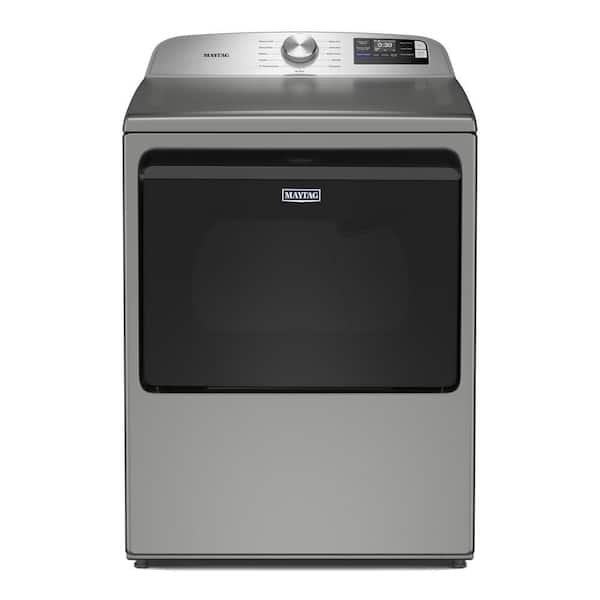 7.4 cu. ft. vented Front Load Electric Dryer in Classic Silver with Extra Power