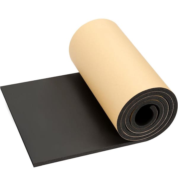 0.4 in. x 12 in. x 71 in. High Density Self-Adhesive Sound Insulation Fire/Water Resistant Acoustic Treatment Foam