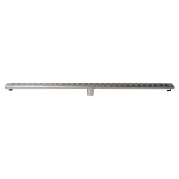 Potomac Stainless Steel Zipper Style Linear Shower Drain - Funitic