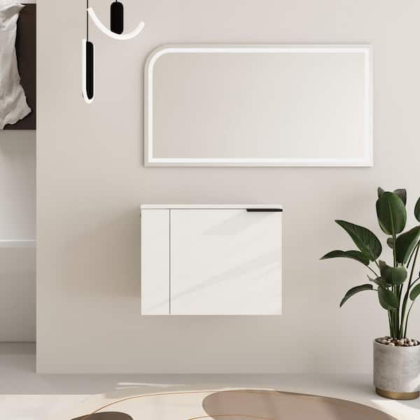 23.62 in. W x 18.11 in. D x 18.31 in. H Bathroom Storage Wall Cabinet in White