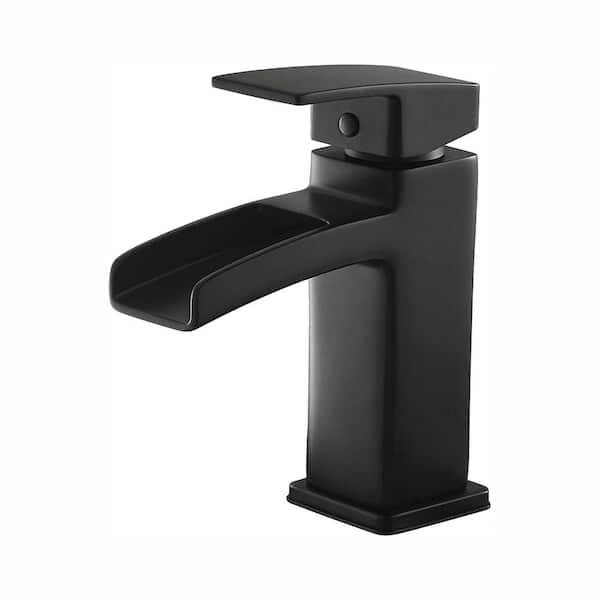 Pfister Kenzo Single Hole Single-Handle Bathroom Faucet in Matte Black