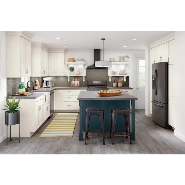 Cottage 14.5 in. W x 0.75 in. D x 14.5 in. H in Polar Cap Cabinet Door Sample