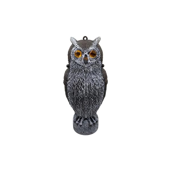 OwL デモ Bird-X Sparkle Sentinel Owl Decoy Glowing Eyes Half Body with