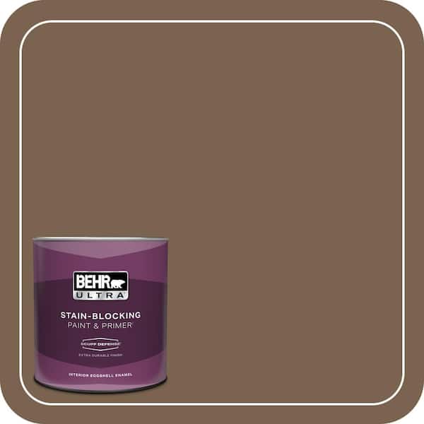 BEHR ULTRA 1 qt. #N260-7 Folk Guitar Extra Durable Eggshell Enamel Interior Paint & Primer