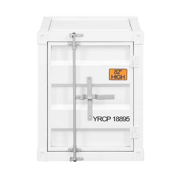 Acme Furniture Cargo End Table in White