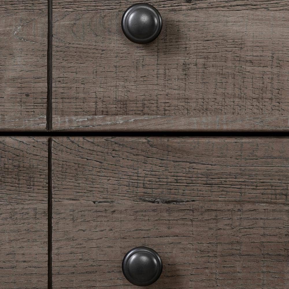Cottage Charm Fall Oak Dresser with Deep Drawers and Hidden Shelves