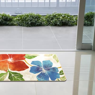 Solana Multicolor 2 ft. x 3 ft. Modern Floral Area Rug
