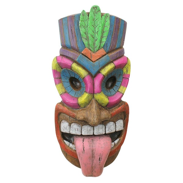 Design Toscano 16 in. H Maika 'l' ole, God of the Hawaiian Isle Tiki Wall Plaque