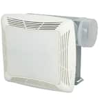 70 CFM Ceiling Bathroom Exhaust Fan with Light, White Grille and Light