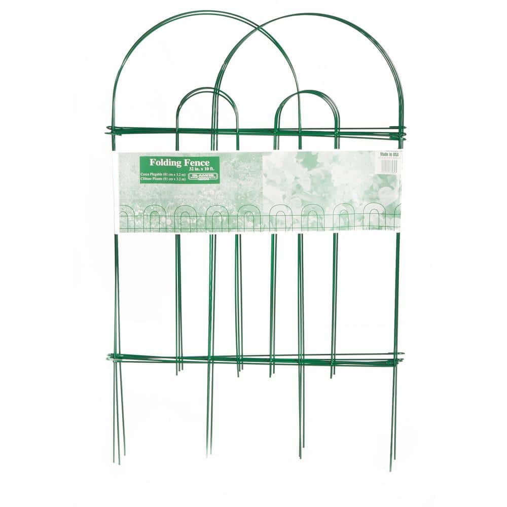 Glamos Wire Products Glamos Wire 18 in. Folding Fence Green (12-Pack)  778009 - The Home Depot