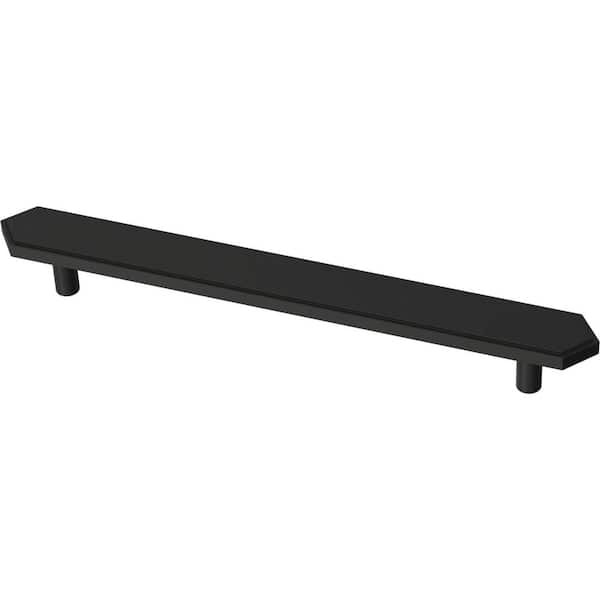 Liberty Elongated Hex 6-5/16 in. (160 mm.) Center-to-Center Matte Black Drawer Pull