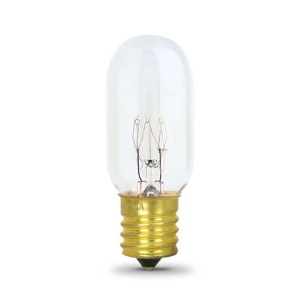 Feit Electric 25-Watt T8 Dimmable E17 Base Incandescent Appliance Light Bulb, Soft White 2700K
