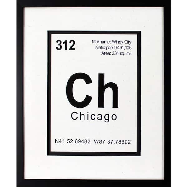 Decor Therapy 24 in. x 20 in. Breaking Chicago Printed Framed Wall Art