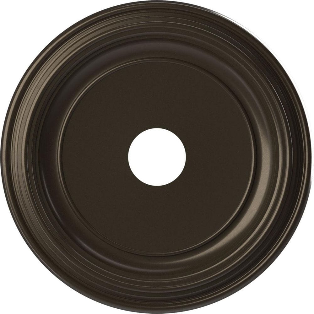 19 in. O.D. x 3-1/2 in. I.D. x 1-1/2 in. P Traditional Thermoformed PVC Ceiling Medallion in Metallic Dark Bronze price history on PriceWatchPro