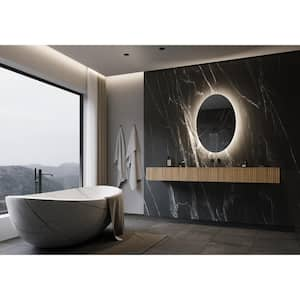 Original Backlit 24 in. W x 36 in. H Oval Frameless Wall Mounted Bathroom Vanity Mirror 6000K LED