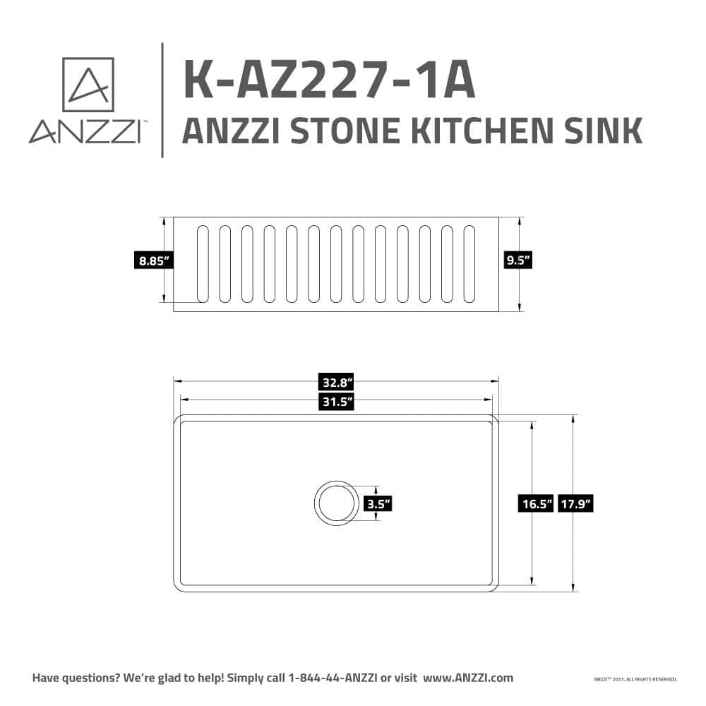 White Stone Farmhouse Apron Front Single Bowl Kitchen Sink